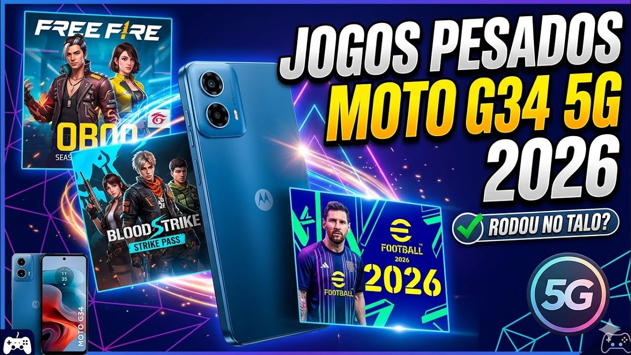 Miniatura da avaliação em vídeo de Smartphone Motorola Moto G34 5G 128GB