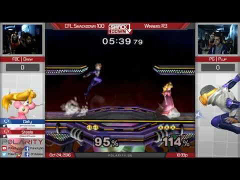 CFL Smackdown 100 Melee - Drew (Peach) vs PG Plup (Sheik) - Winners R3