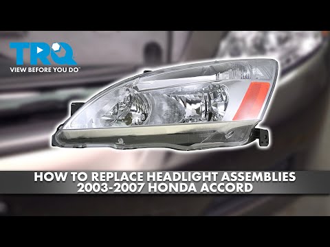 How to replace Headlight Assemblies 2003-2007 Honda Accord