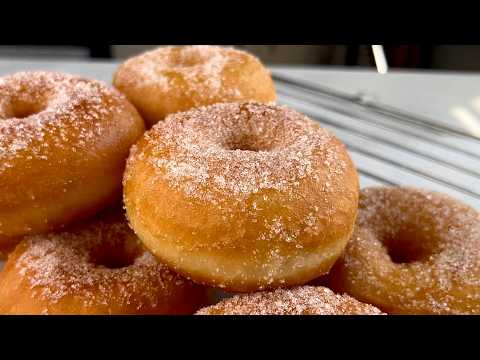 The SOFTEST NO-Knead - NO Rolling SUGAR DONUTS RECIPE