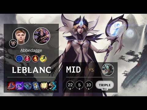 LeBlanc Mid vs Tryndamere - EUW Challenger Patch 10.6