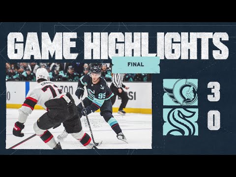 Seattle Kraken vs. Ottawa Senators | 12/17 Game Highlights