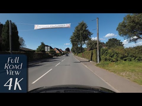 Schleswig-Holstein, Germany: Osdorf, Hauptstraße, Weberberg - 4K (UHD/2160p/60p)