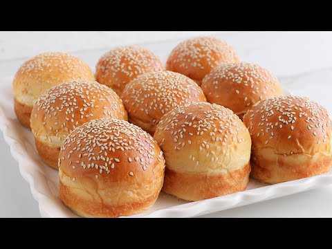 How to make SOFT BURGER BUNS
