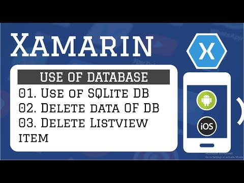 Xamarin Delete Item From Database Delete Operation | Part 8