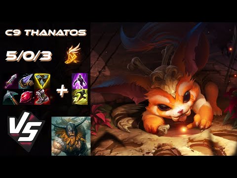 Cloud9 Thanatos TOP Gnar vs Olaf - NA Challenger Patch 25.S3.1