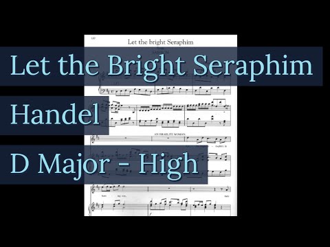 Let the Bright Seraphim Piano Accompaniment Handel Karaoke High Key Soprano
