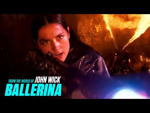 Eve Fires Up a Flamethrower Duel | From the World of John Wick: Ballerina | Ana de Armas