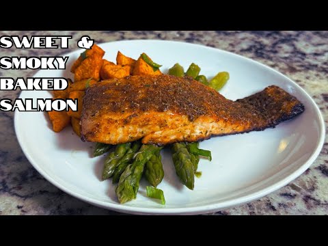 Sweet & Smoky Salmon with Roasted Sweet Potatoes | Easy Dinner Recipe