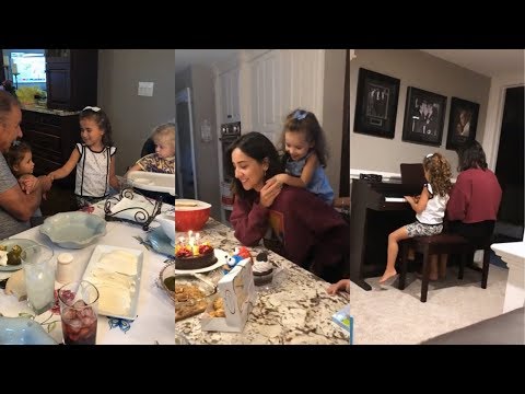 Celebrating Aunt Katie's birthday!