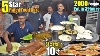 This Famous Food Cart Sell idli, Dosa, Vada Midnight 12am in Bangalore | Only 10₹ | StreetFood India
