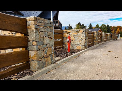 How we build Dry look Stone Pillar