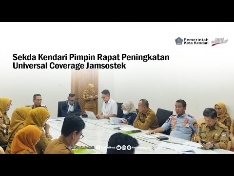 Sekda Kendari Pimpin Rapat Peningkatan Universal Coverage Jamsostek Kendari