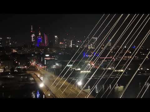 Warszawa Śródmieście z drona dji mini pro 4