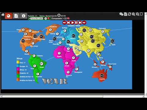 WarEvolution - jogo de War no mapa "Clássico"