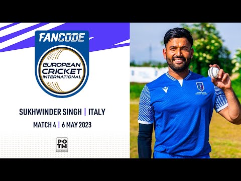 POTM: S.Singh - ITA vs FRA | Highlights | FanCode ECI Italy, Milan | 6 May 2023 | ECI23.043