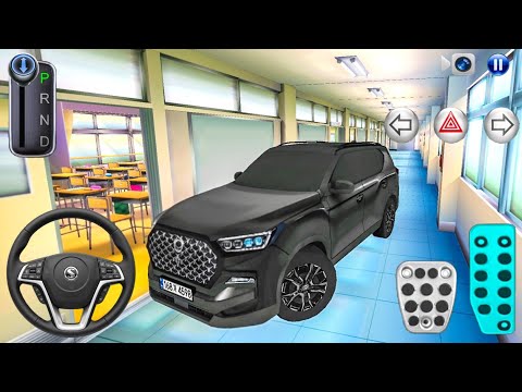 New Black Rexton SUV car in School Building - 3D Driving Class 2026 - Android game - driving games