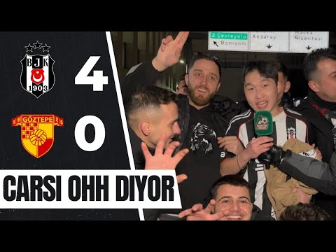 ÇARŞİ OHHH DİYOR? | BEŞİKTAŞ 4-0 GÖZTEPE | MAÇ SONU TARAFTARLARLA RÖPORTAJ #beşiktaş 