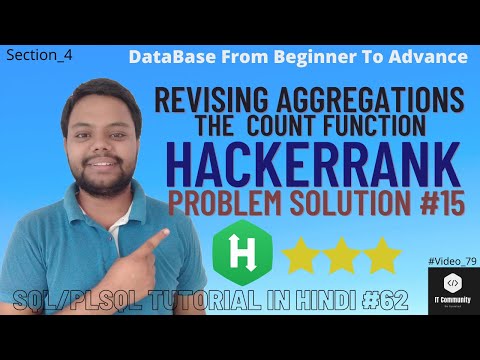 Revising Aggregations The Count Function Hackerrank Solution Sql Practice