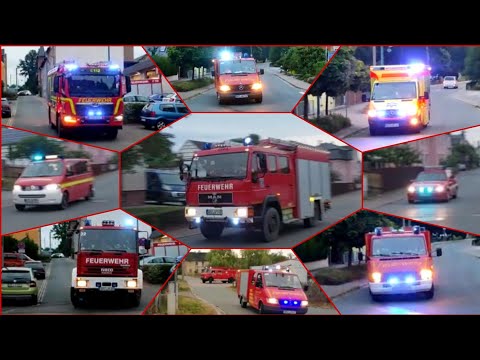 🚨Einsatzfahrten zum Großbrand in Langenwetzendorf