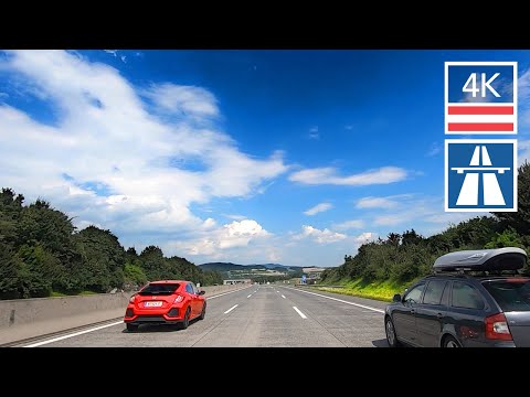 SALZBURG to VIENNA AUSTRIA 4K 🇦🇹 Autobahn A1 Car Driving No Music - Driving in Europe 4k Ultra HD