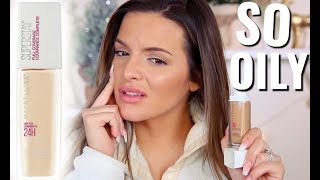 NEW MAYBELLINE SUPERSTAY FULL COVERAGE FOUNDATION! Wear Test & Review | Casey Holmes