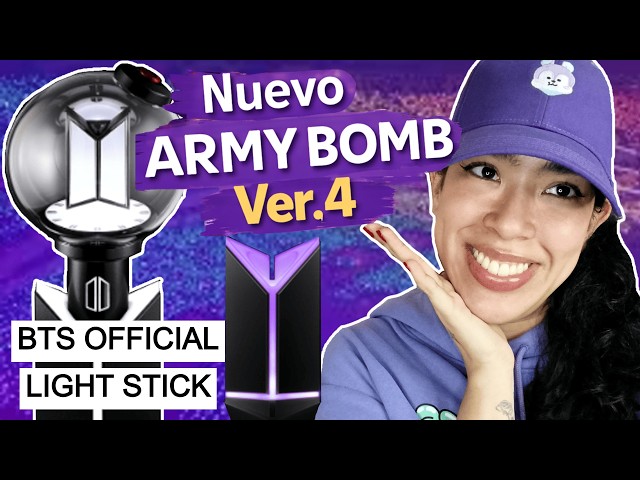 Vídeo relacionado con BTS Official Lightstick Map of the Soul 7 Special Edition, Army Bomb Ver 4 Aplicación de conexión Bluetooth para ajustar el color de la luz