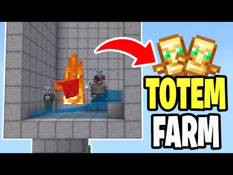 How To Make a Totem Farm In Minecraft Bedrock 1.21!