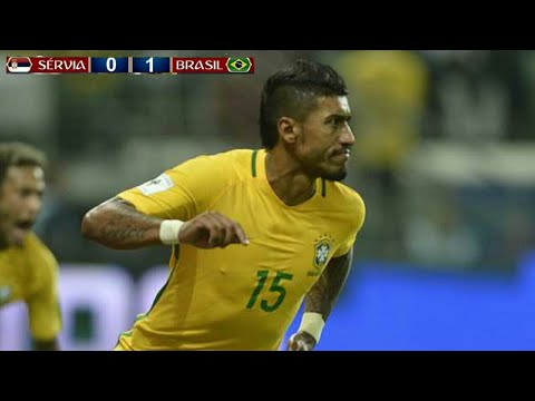 Gol Paulinho Brasil 1 x 0 Sérvia- Copa do mundo 2018