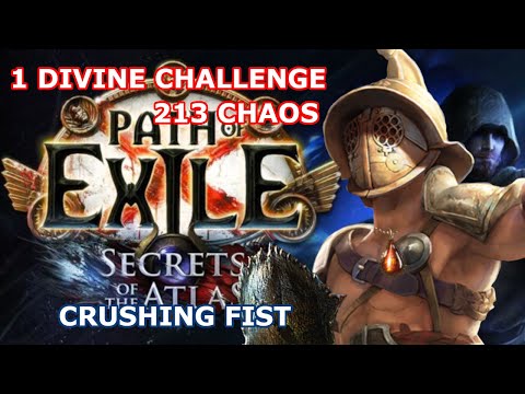 Crushing Fist Gladiator - 1 Div Challenge | PoE 3.26 Mercenaries