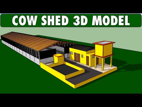 COW SHED - Advanced Cow Farming Technology (High Tech 3D Dairy Farm Design)