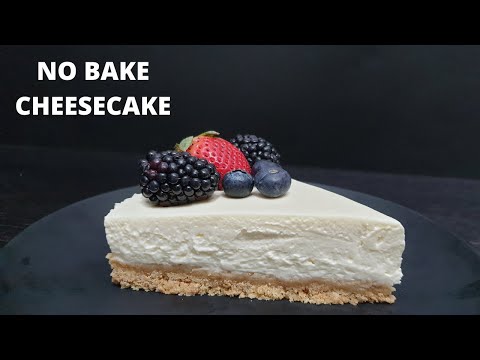 No Bake Cheesecake  | No-Bake Vanilla Cheesecake Recipe | No Gelatin | Mallis Home