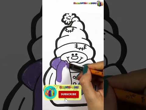 Snowman Coloring For Toddlers