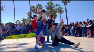 Trainee A &#39;Let It Go&#39; by 88rising | Group Performance in LA (Venice Beach) | First Busking