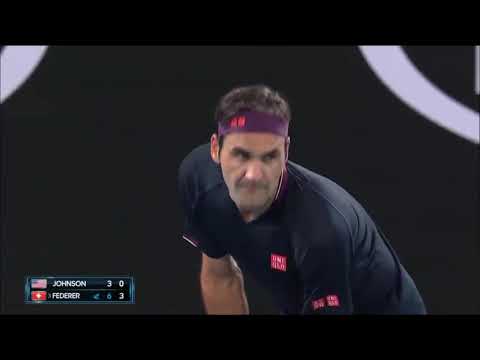 Roger Federer vs Steve Johnson - Highlights  Australiian Open 2020