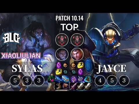 BLG xiaoliulian Sylas vs Jayce Top - KR Patch 10.14