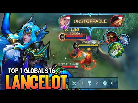 LANCELOT BEST BUILD 2021 | TOP 1 GLOBAL LANCELOT GAMEPLAY | MOBILE LEGENDS✓