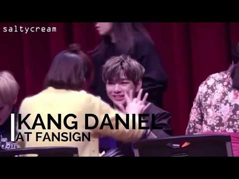 kang daniel at fan sign, make you jealous