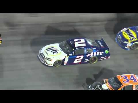 2012 Irwin Tools Night Race - Brad Keselowski Crash