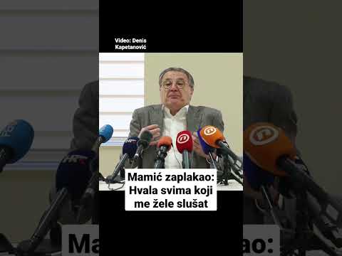 Mamić zaplakao: Hvala svima koji me žele slušat #shorts