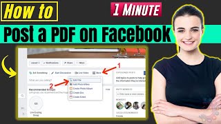 How to post a pdf on facebook 2024