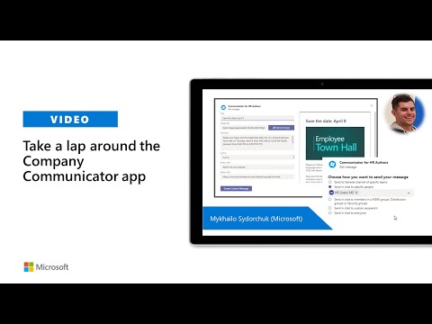 Take a lap around the Company Communicator app
