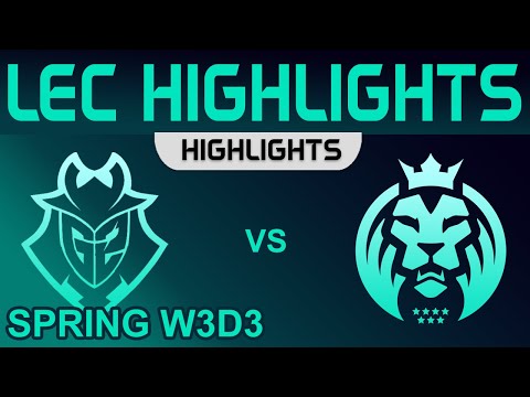 MAD vs G2 Highlights LEC Spring Season W3D3 2023 MAD Lions vs G2 Esports by Onivia