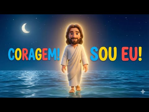🎵 Coragem! Sou Eu! | Música Infantil Cristã | Mateus 14:27