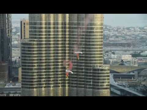 Burj Dubai Khalifa Pinnacle BASE Jump