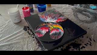 WOW!! Rich & Bright NEBULA Dutch Pour 🌌 | Galaxy Fluid Acrylic Painting | #2 Cosmos Series! 🚀