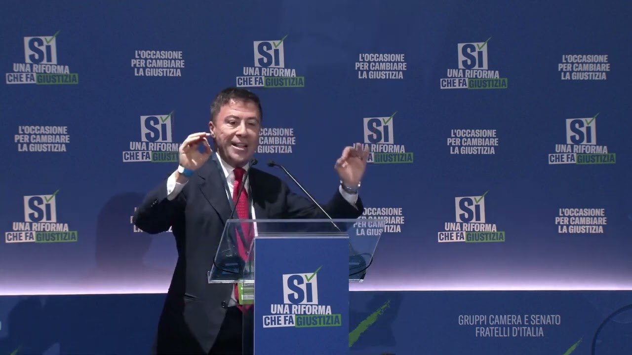 ITALO BOCCHINO INTERVIENE ALL'EVENTO DI FRATELLI D'ITALIA "UNA RIFORMA CHE FA GIUSTIZIA"