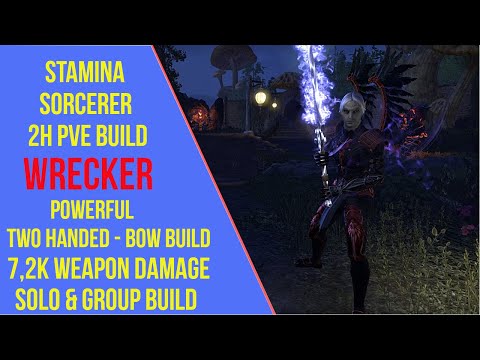ESO 2H Stamina Sorcerer PVE Build - Wrecker - Blackwood