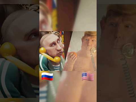 Vladimir Putin 🗿 Calls 📞  Donald Trump 🐐| Bad History Animations #shorts #vladimirputin #donaldtrump