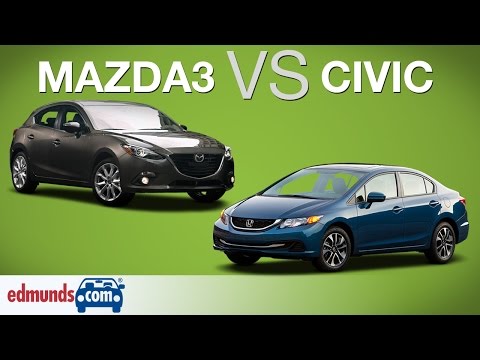 2014 Honda Civic vs 2014 Mazda3 | Edmunds A-Rated Compact Cars Face Off
